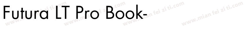 Futura LT Pro Book字体转换